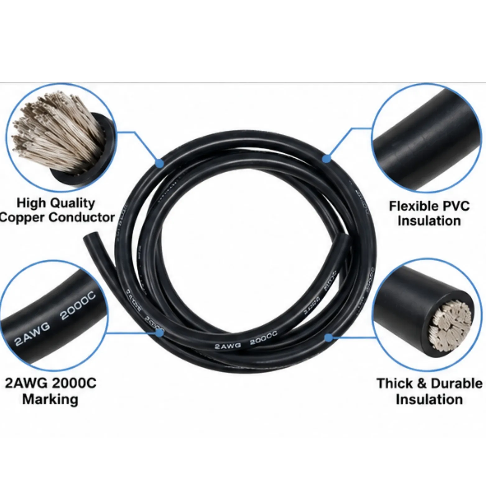 SILICONE WIRE 2AWG BLACK - Image 4